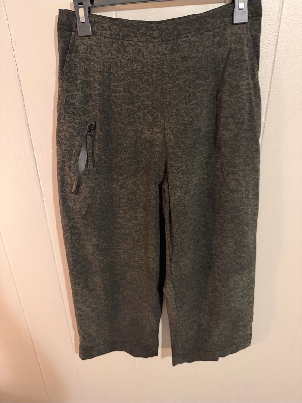 Rundholz Studio Abstract Print Cropped Wide Leg Pants Avant Garde, size small
